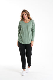 Betty Basics - Phoebe Top- Celadon